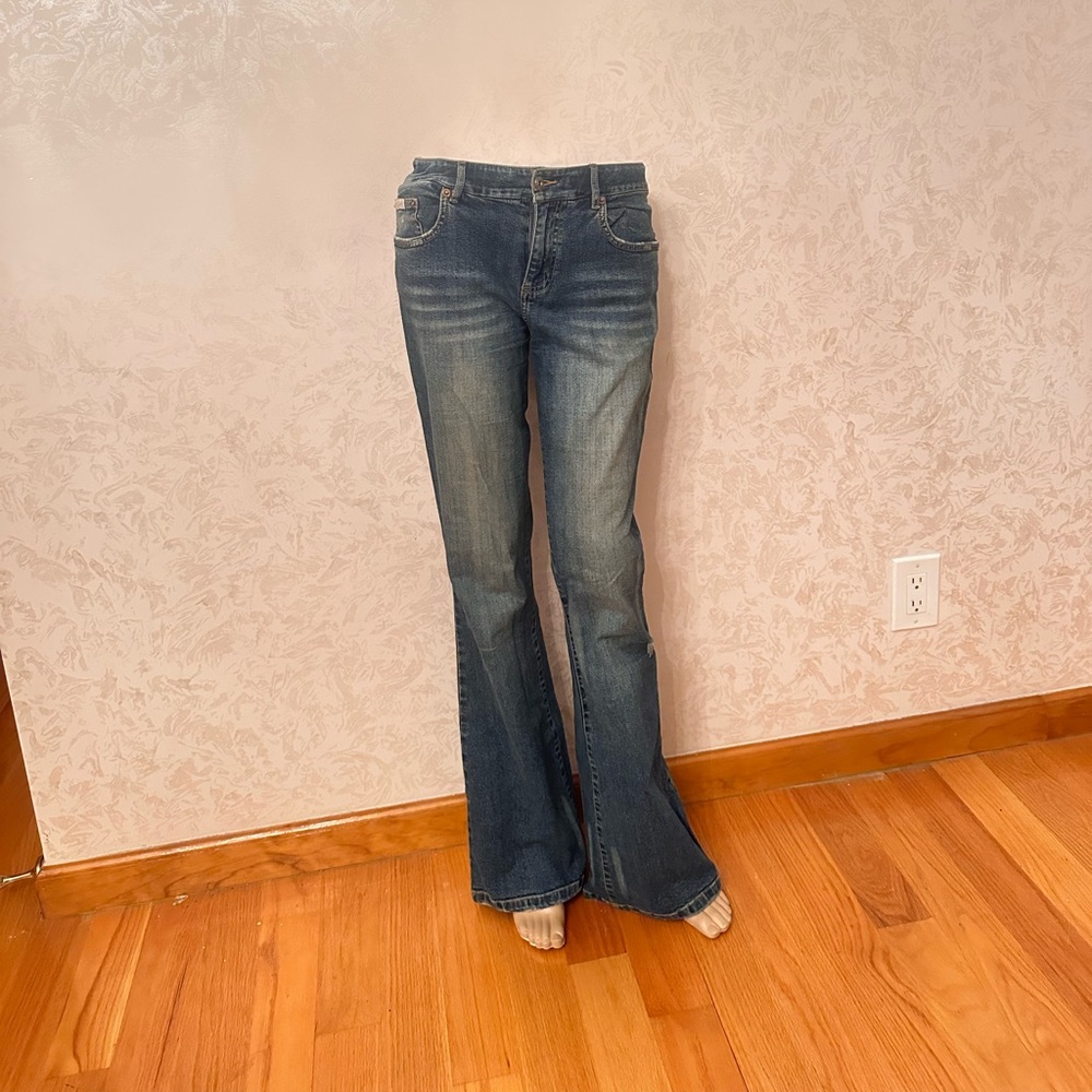 Baby Phat Dark Blue Flare Jeans